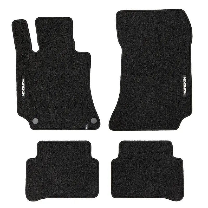 Tapis de sol pour Mercedes-Benz Classe E W212 2009-2016 Velours Noir 4Pcs