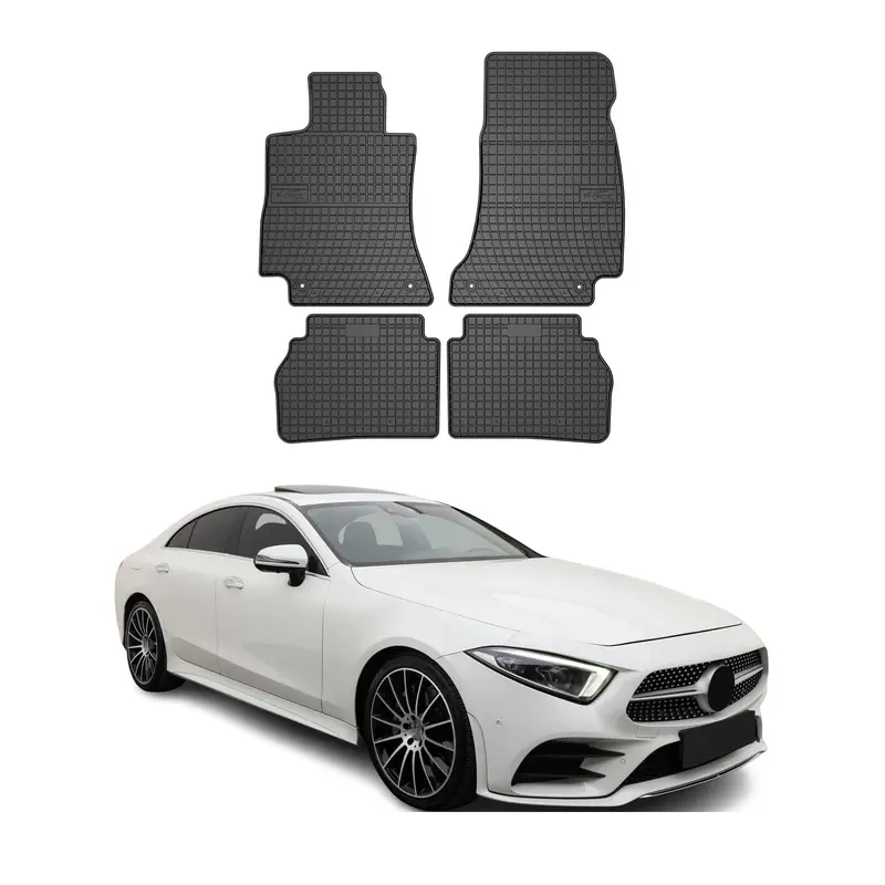 Tapis de Sol pour Mercedes Classe CLS C257 2018-2026 Caoutchouc Noir