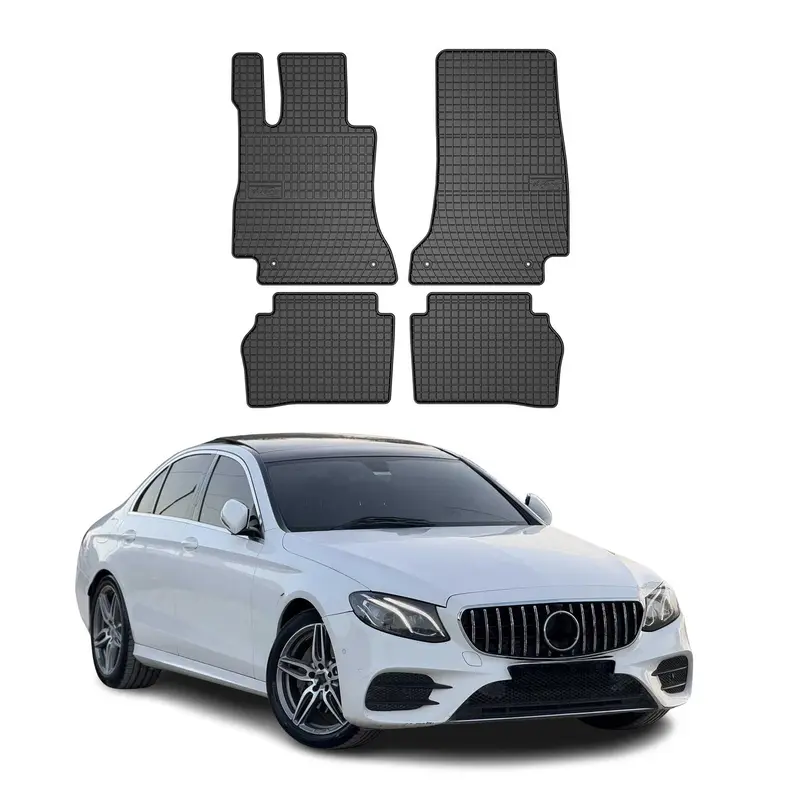 Tapis de Sol pour Mercedes Classe E W213 2017-2023 Caoutchouc Noir