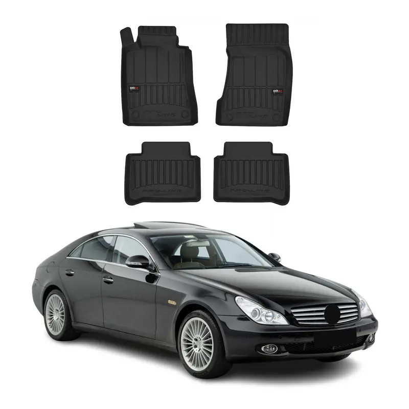 Tapis de Sol pour Mercedes CLS C219 2004-2010 OMAC Noir Caoutchouc