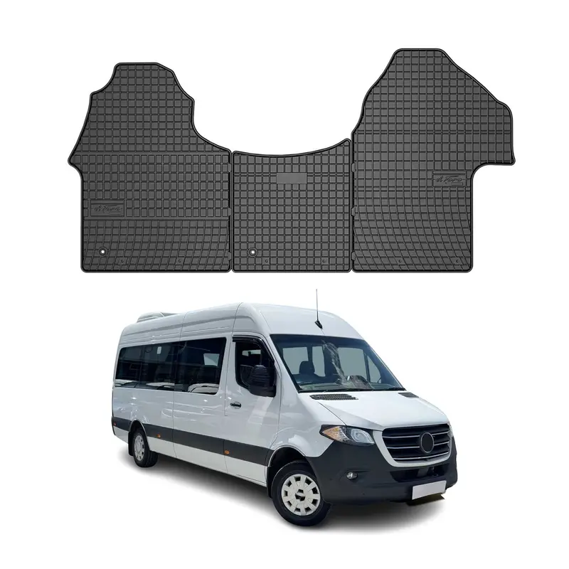Tapis de Sol pour Mercedes Sprinter W907 2018-2026 Caoutchouc Noir
