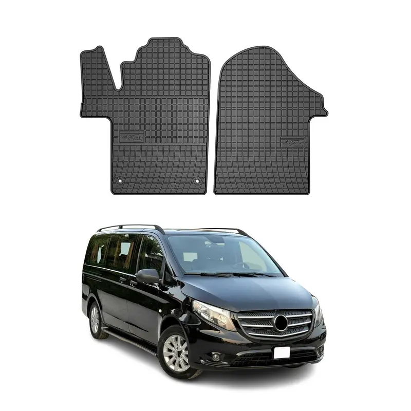 Tapis de Sol pour Mercedes Vito W447 2014-2026 Noir Caoutchouc