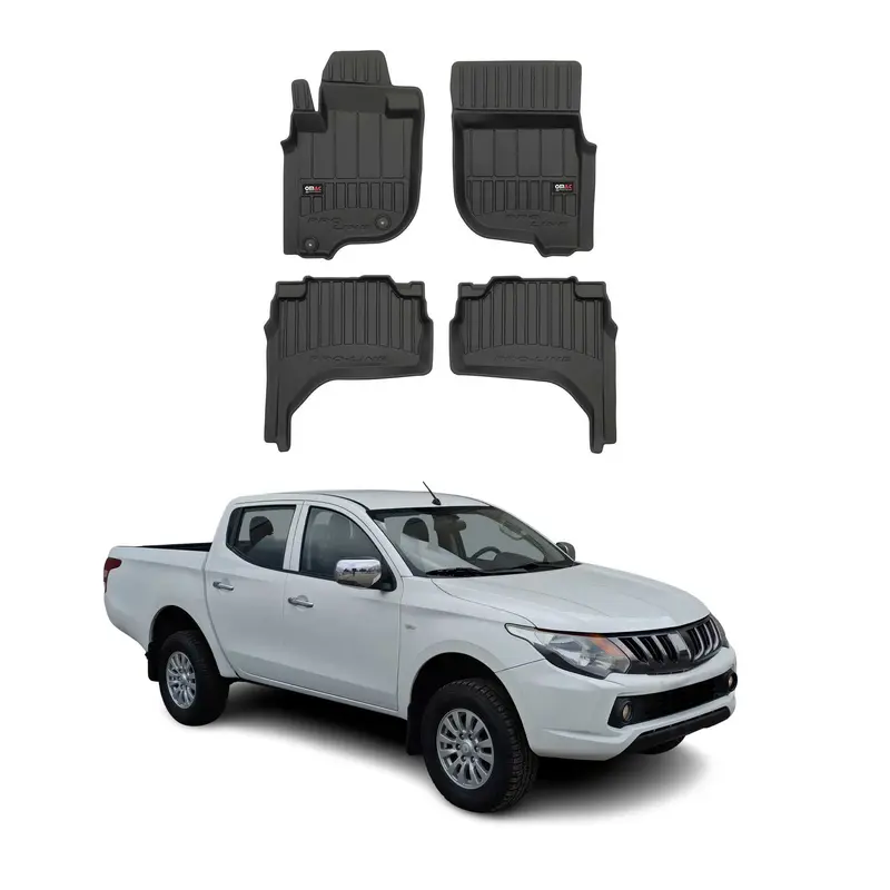 Tapis de Sol pour Mitsubishi L200 2019-2026 Caoutchouc TPE Noir