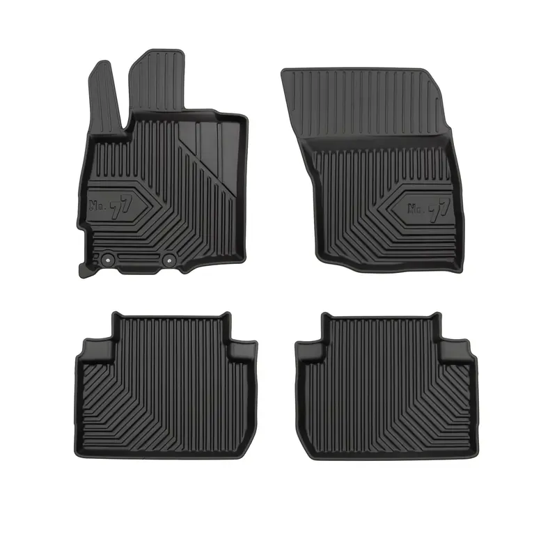 Tapis de sol pour Mitsubishi Outlander III 2012-2022 sauf PHEW TPE Noir 4Pcs