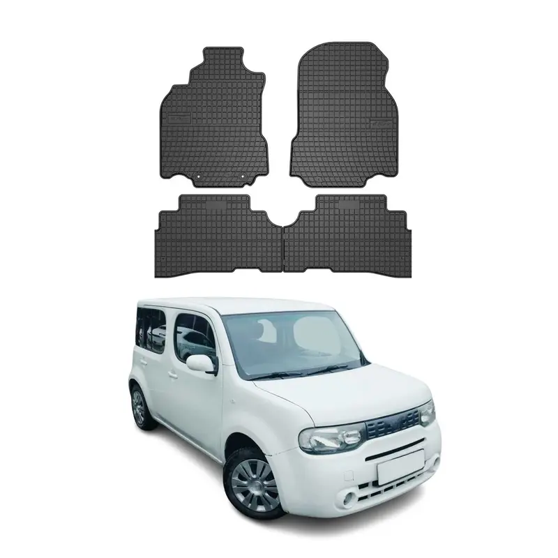 Tapis de Sol pour Nissan Cube 2008-2011 Caoutchouc Noir