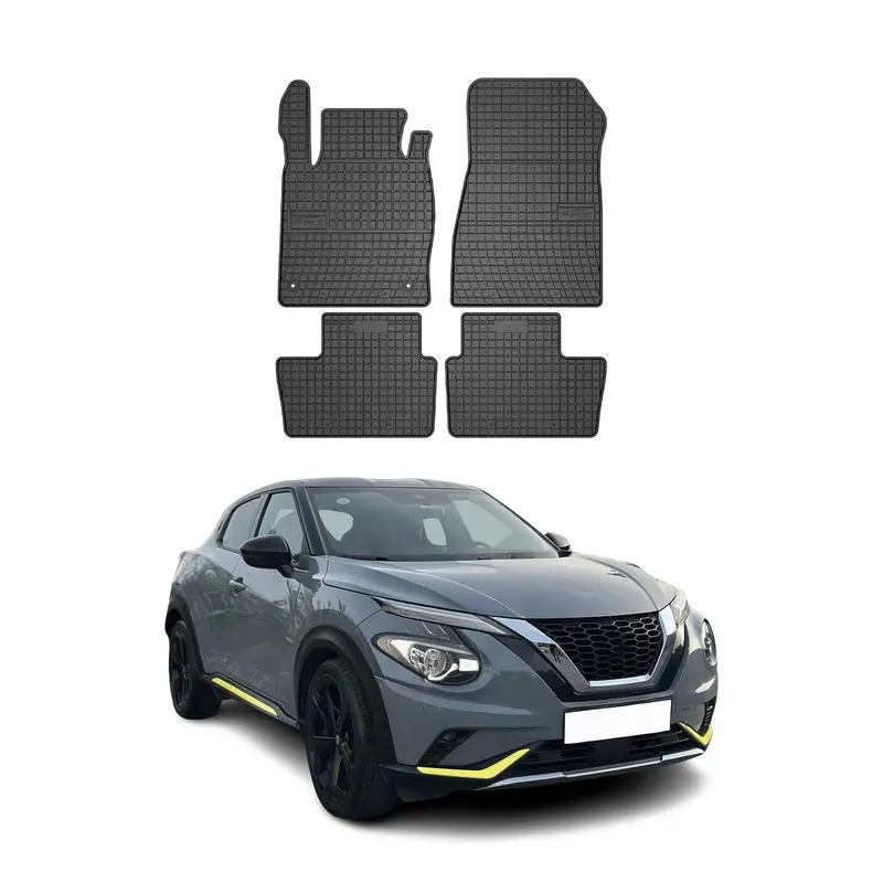 Tapis de Sol pour Nissan Juke 2019-2026 Caoutchouc Noir