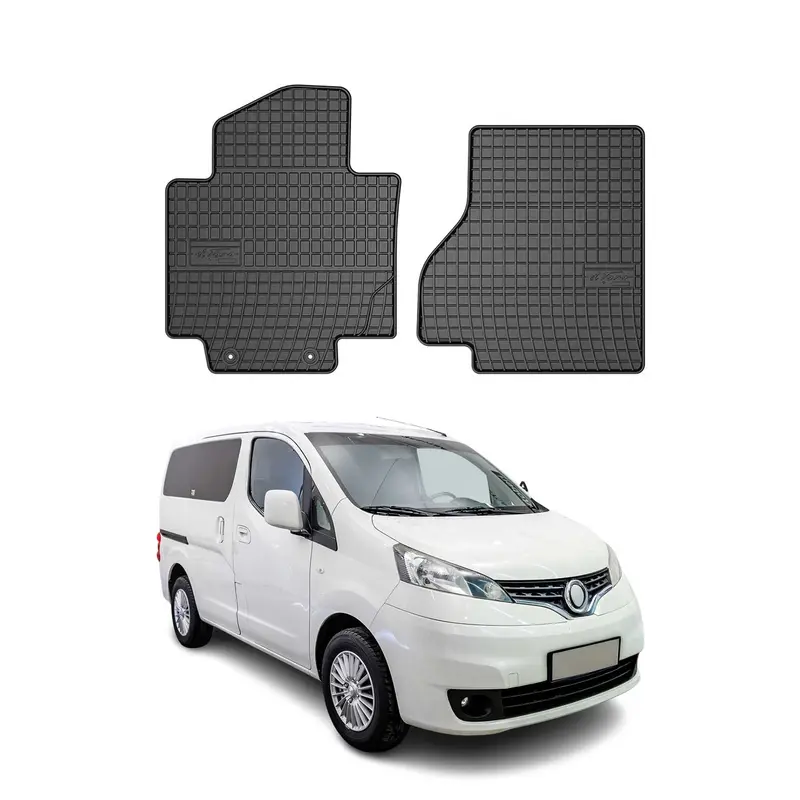 Tapis de Sol pour Nissan NV200 EV 2013-2020 Caoutchouc Noir