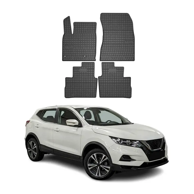 Tapis de Sol pour Nissan Qashqai 2021-2026 Caoutchouc Noir