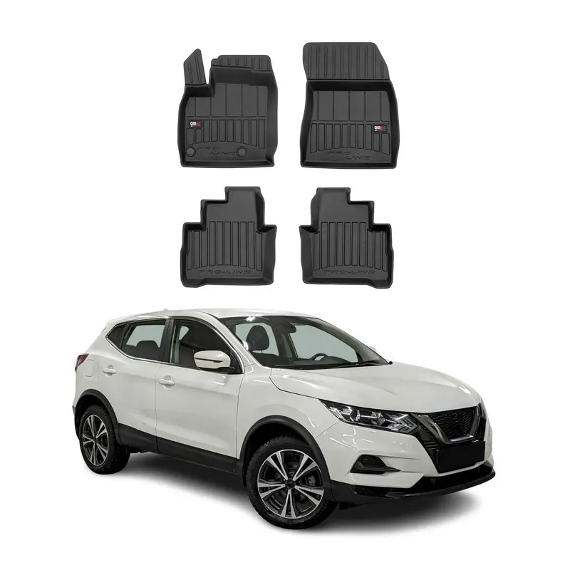 Tapis de Sol pour Nissan Qashqai 2021-2026 TPE Noir