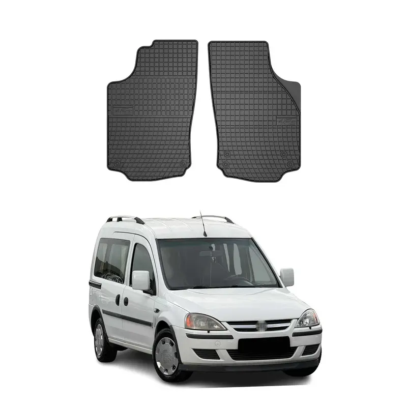 Tapis de Sol pour Opel Combo C 2001-2011 Caoutchouc Noir