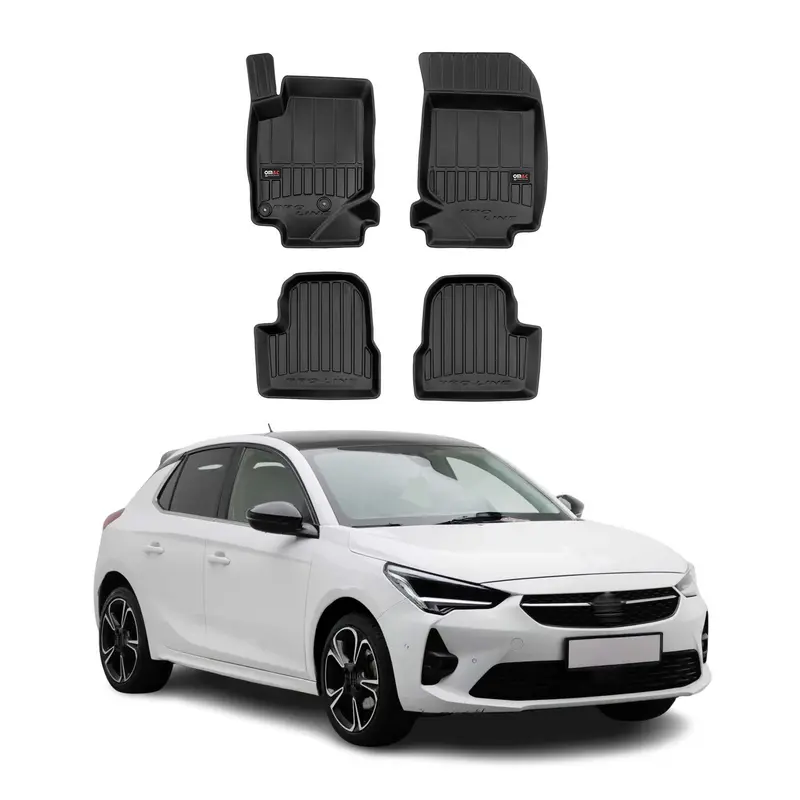 Tapis de Sol pour Opel Corsa F 2019-2026 Caoutchouc TPE Noir