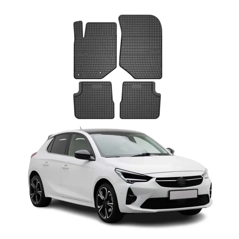 Tapis de Sol pour Opel Corsa F 2019-2026 OMAC Noir Caoutchouc