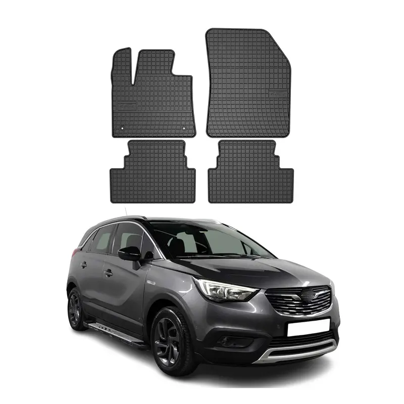 Tapis de Sol pour Opel Grandland X 2017-2024 Caoutchouc Noir