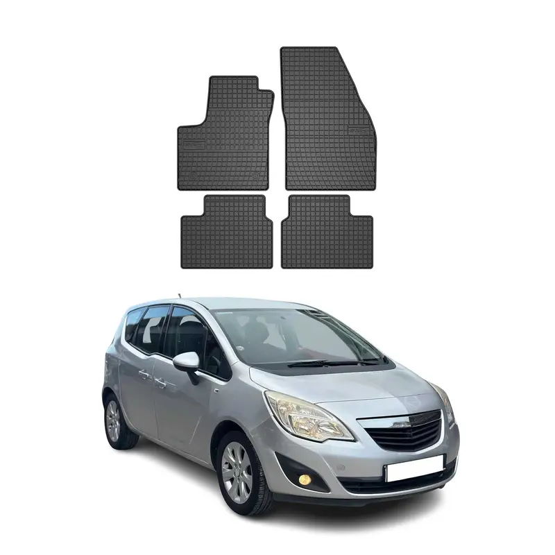 Tapis de Sol pour Opel Meriva B 2010-2017 Caoutchouc Noir