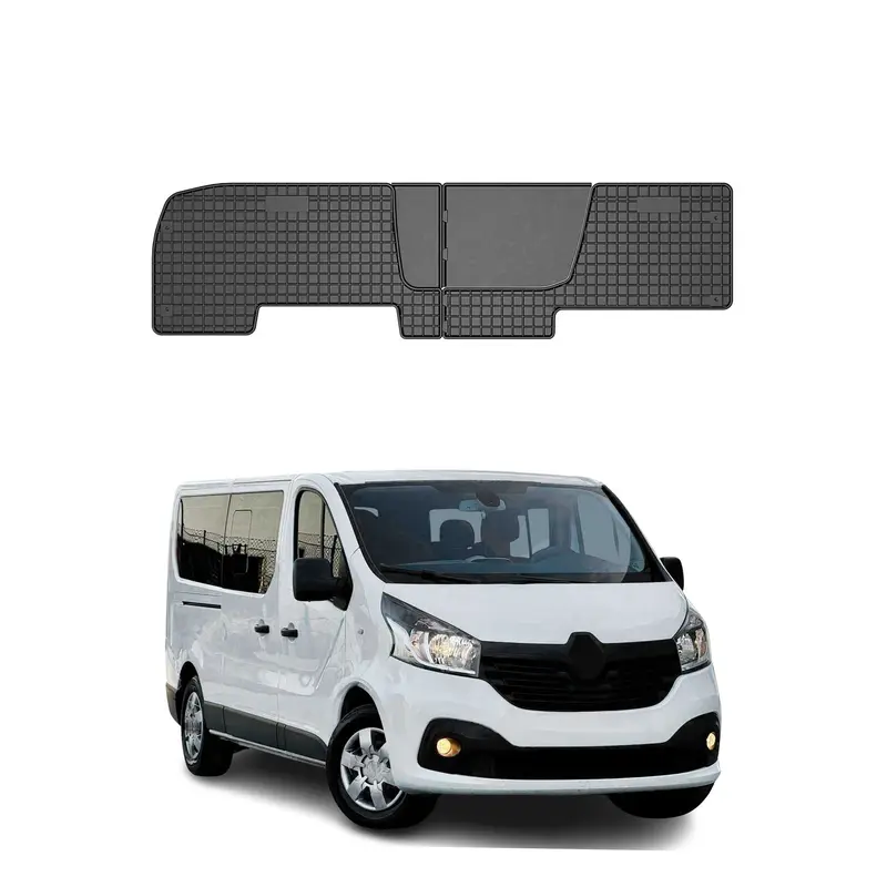 Tapis de Sol pour Opel Vivaro B 2014-2019 Convient à 2ème rangée Noir