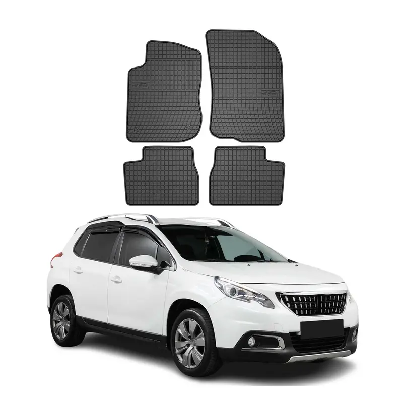 Tapis de Sol pour Peugeot 2008 2013-2019 OMAC Noir Caoutchouc