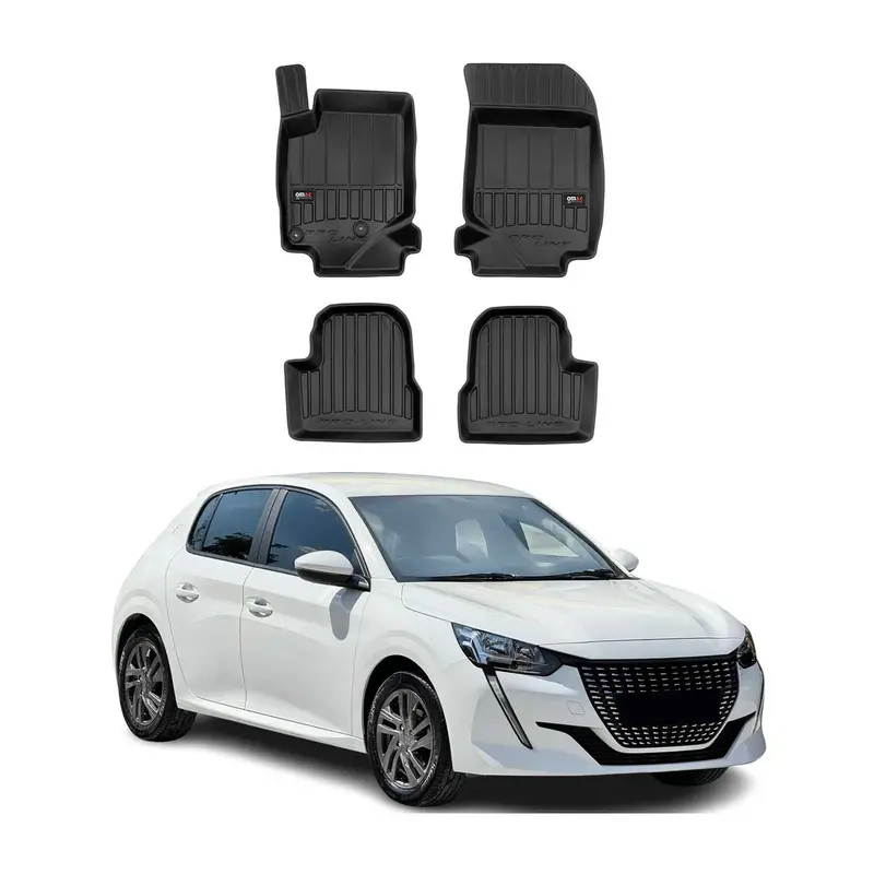 Tapis de Sol pour Peugeot 208 2019-2022 TPE Noir