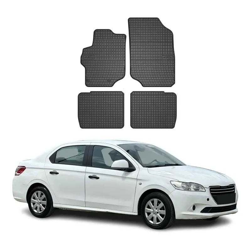 Tapis de Sol pour Peugeot 301 2012-2019 OMAC Noir Caoutchouc