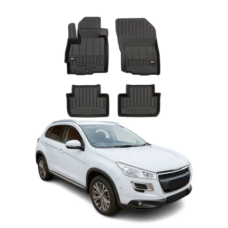 Tapis de Sol pour Peugeot 4008 2012-2017 TPE Noir