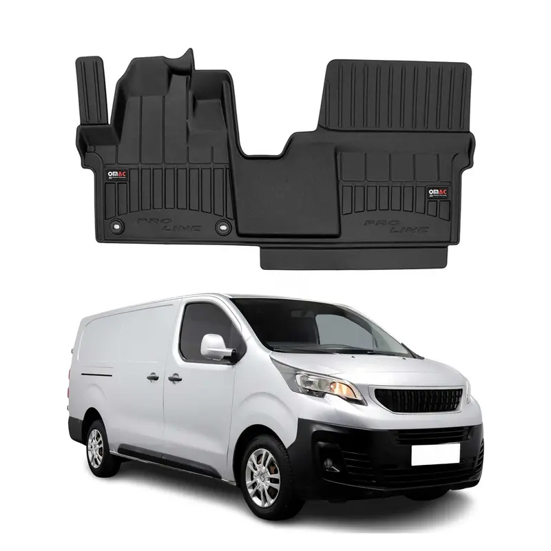 Tapis de Sol pour Peugeot Expert 2016-2026 Caoutchouc TPE Noir