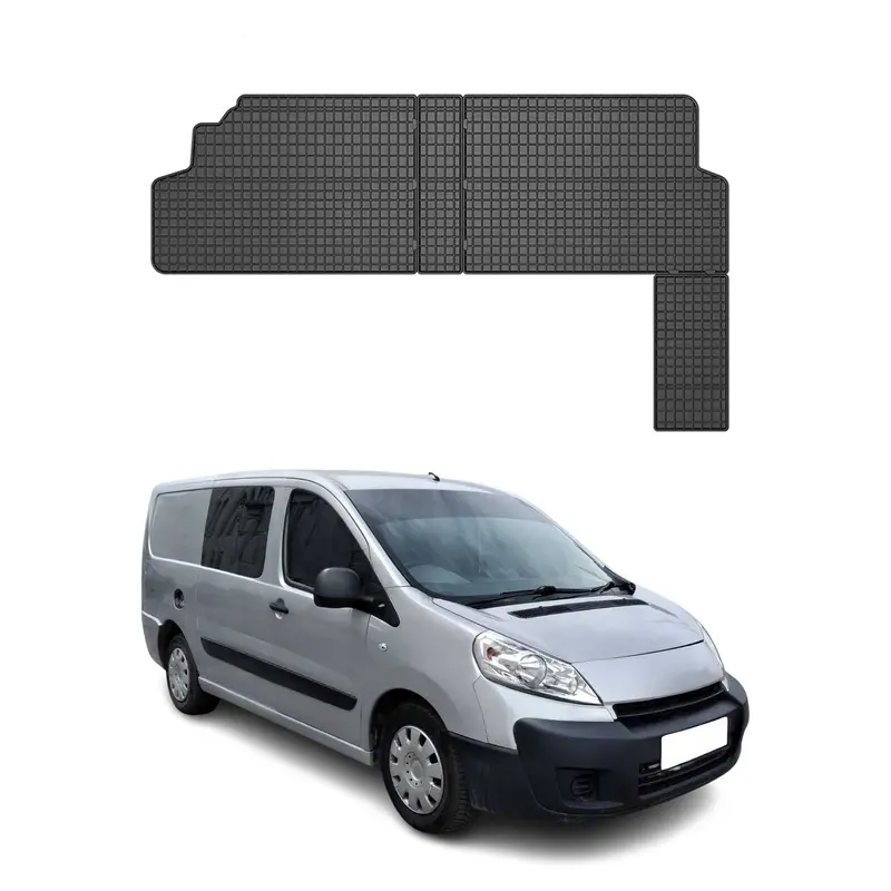 Tapis de Sol pour Peugeot Expert II 2007-2016 OMAC Caoutchouc Noir