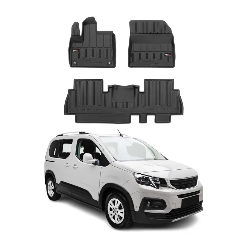 Tapis de Sol pour Peugeot Rifter 2018-2022 TPE Noir