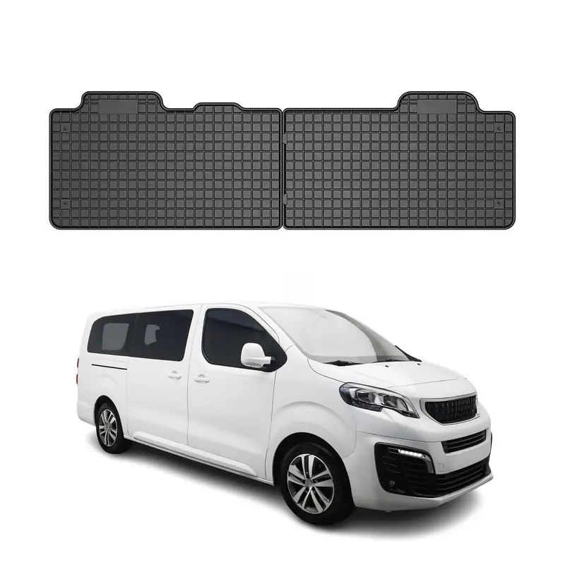 Tapis de Sol pour Peugeot Traveller 2016-2026 Caoutchouc Noir