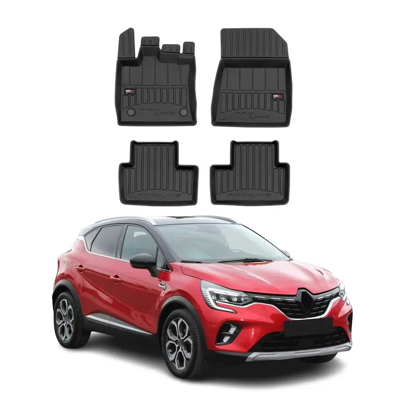 Tapis de Sol pour Renault Captur 2019-2026 TPE Noir
