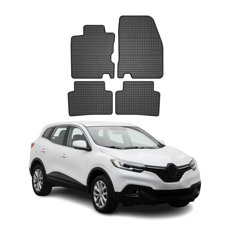 Tapis de Sol pour Renault Kadjar 2015-2018 Caoutchouc Noir