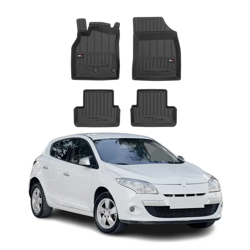 Tapis de Sol pour Renault Megane 2008-2015 TPE Noir