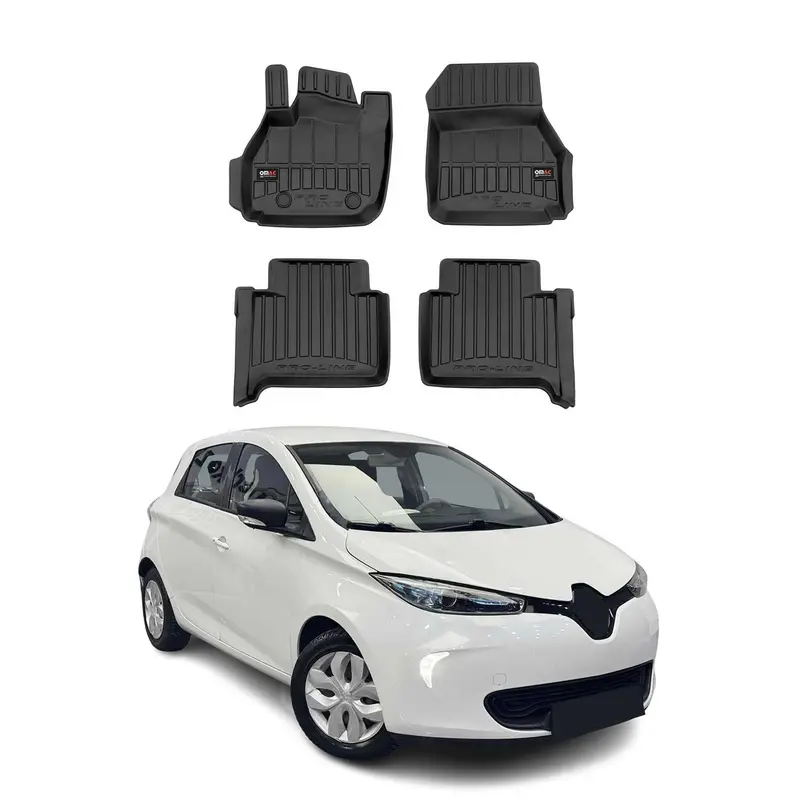 Tapis de Sol pour Renault Zoe 2012-2024 TPE Noir