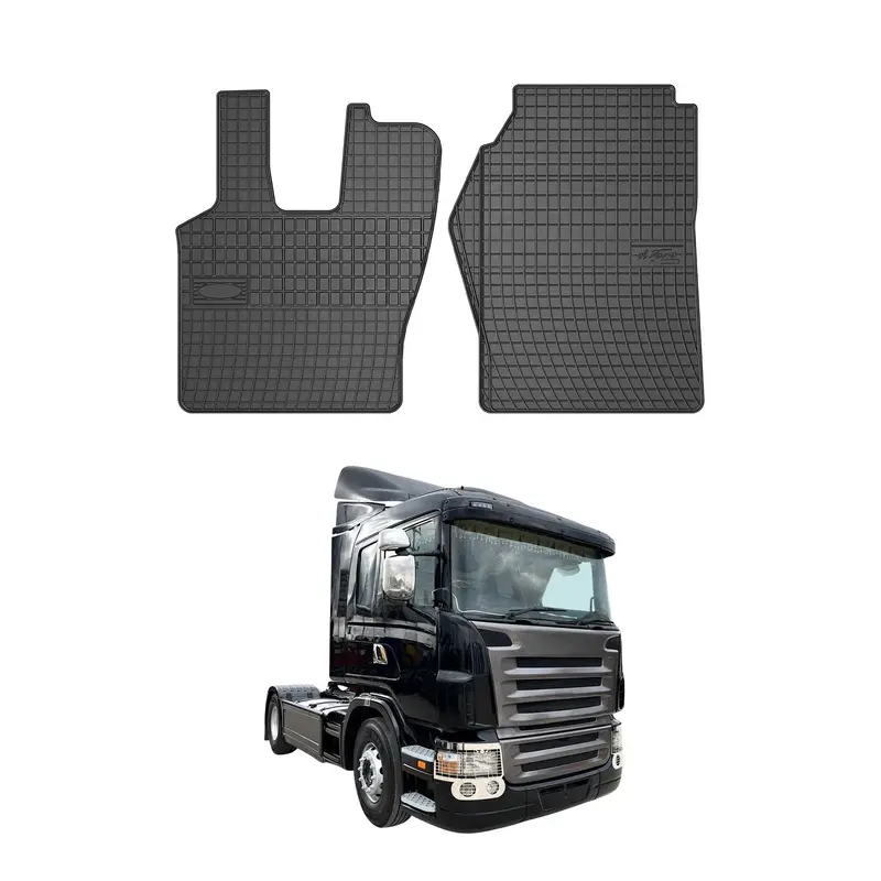 Tapis de Sol pour Scania RIG 2004-2010 Caoutchouc Noir