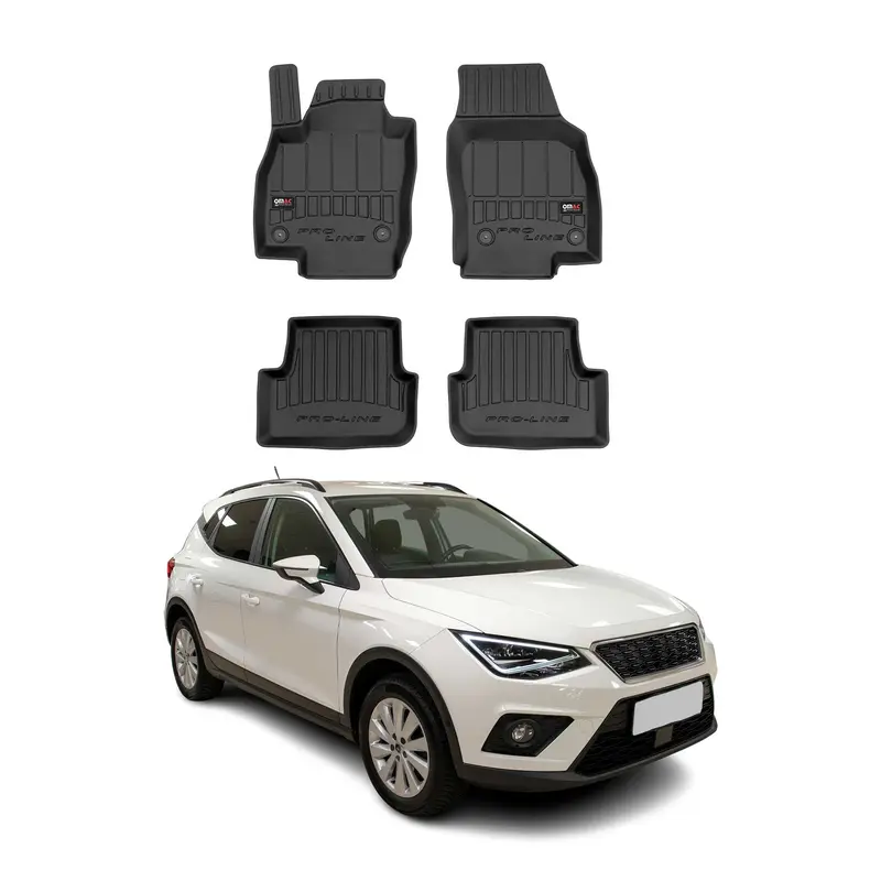 Tapis de Sol pour Seat Arona 2017-2026 Caoutchouc TPE Noir