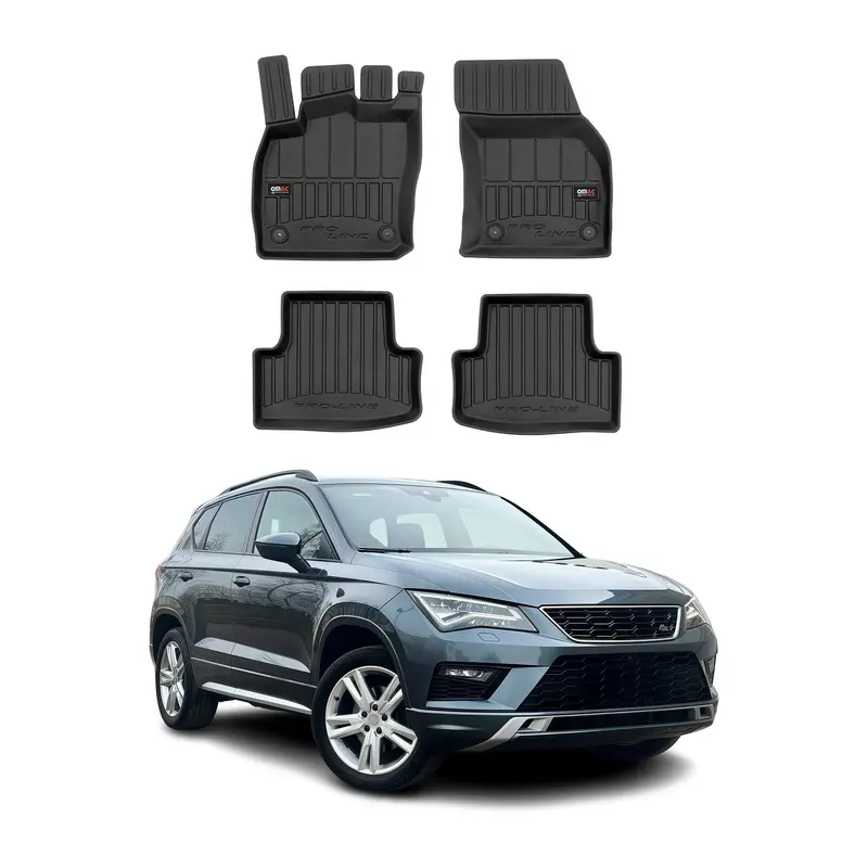 Tapis de Sol pour Seat Ateca 2016-2026 Caoutchouc TPE Noir