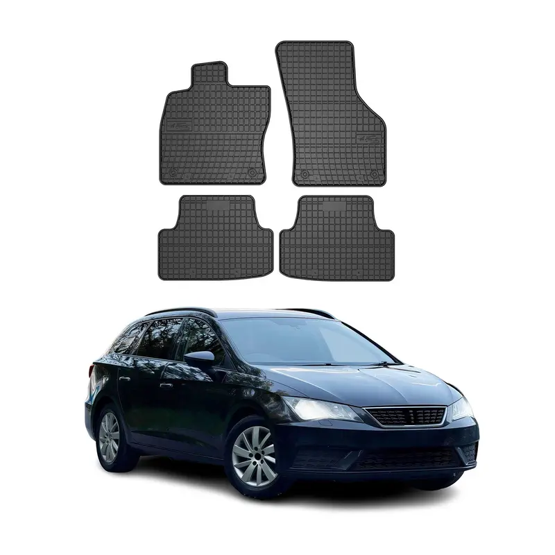 Tapis de Sol pour Seat Leon III 2012-2026 OMAC Noir Caoutchouc