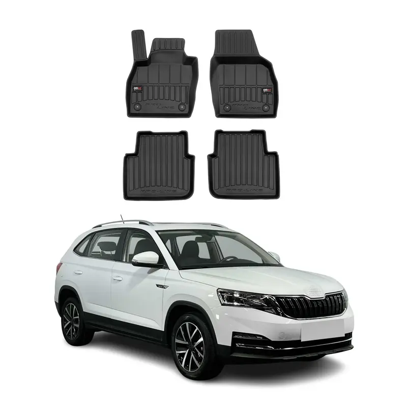 Tapis de Sol pour Skoda Kamiq 2019-2026 Caoutchouc TPE Noir