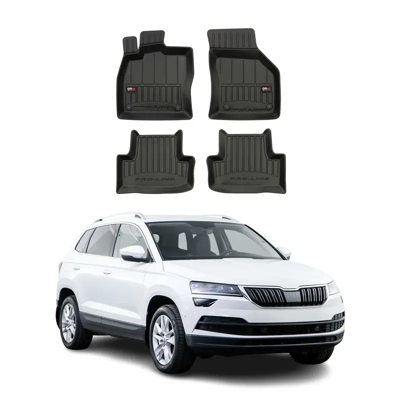 Tapis de Sol pour Skoda Karoq 2017-2026 TPE Noir