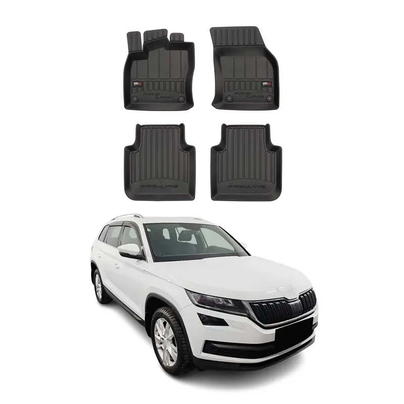Tapis de Sol pour Skoda Kodiaq 2016-2022 TPE Noir