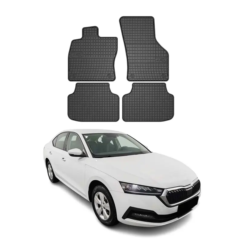 Tapis de Sol pour Skoda Octavia 2020-2026 OMAC Noir Caoutchouc