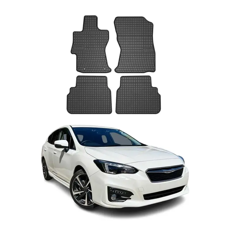 Tapis de Sol pour Subaru Impreza 2016-2023 Caoutchouc Noir