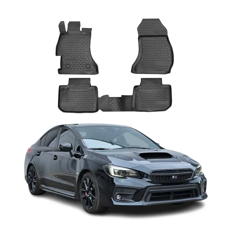Tapis de Sol pour Subaru WRX STI 2014-2021 Caoutchouc TPE Noir