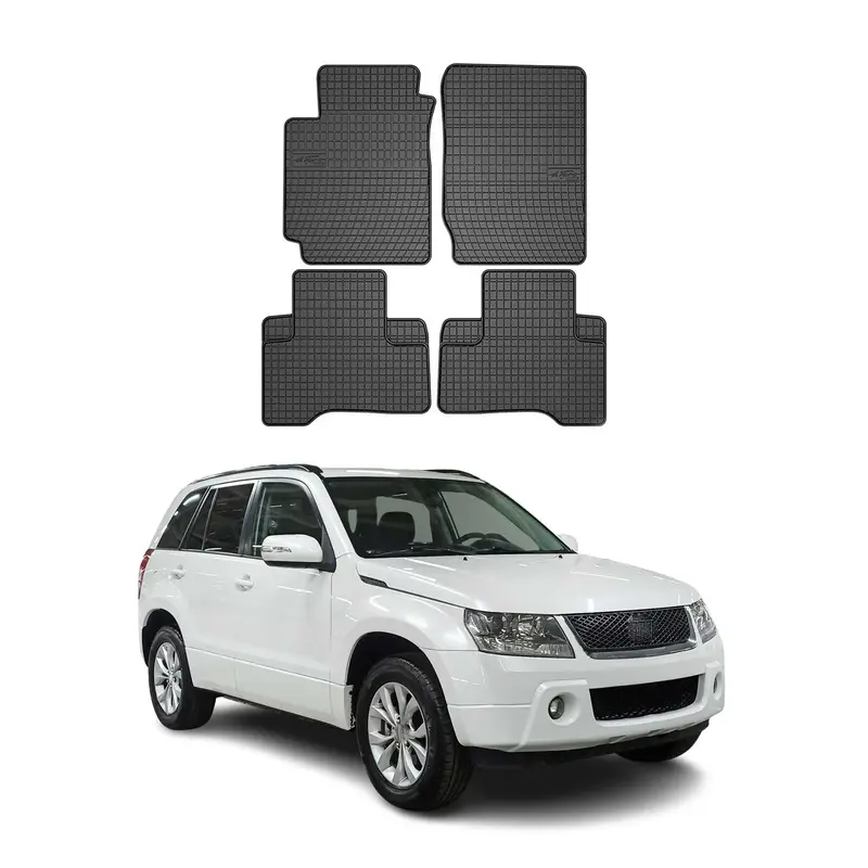 Tapis de Sol pour Suzuki Grand Vitara 2005-2014 Caoutchouc Noir