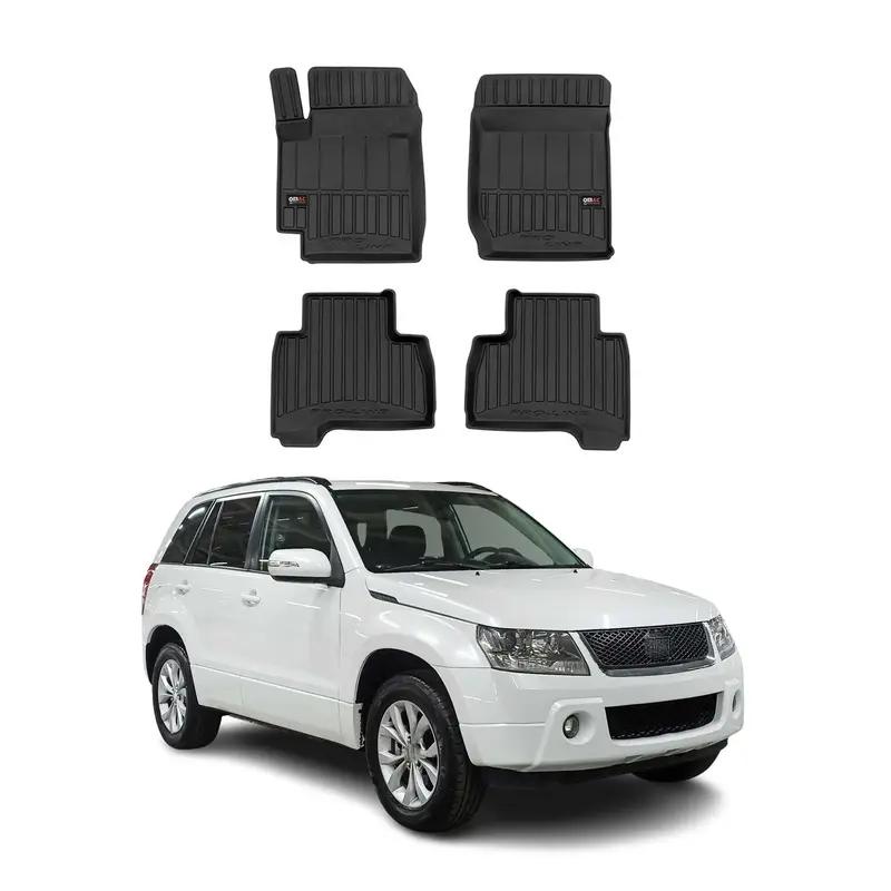 Tapis de Sol pour Suzuki Grand Vitara 2005-2014 TPE Noir