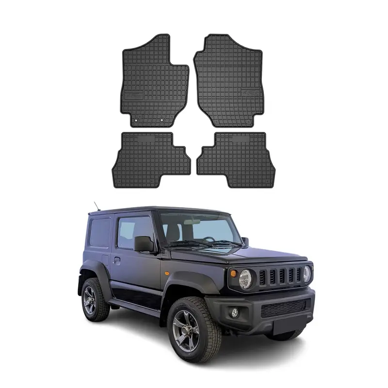 Tapis de Sol pour Suzuki Jimny 2018-2026 Caoutchouc Noir