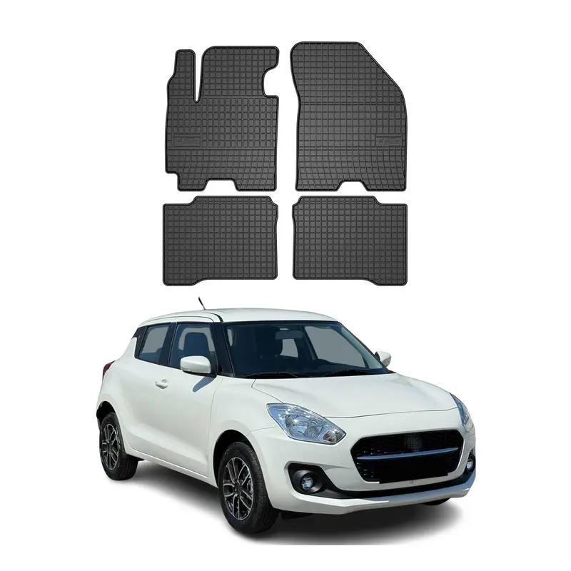 Tapis de Sol pour Suzuki Swift 2017-2024 Caoutchouc Noir