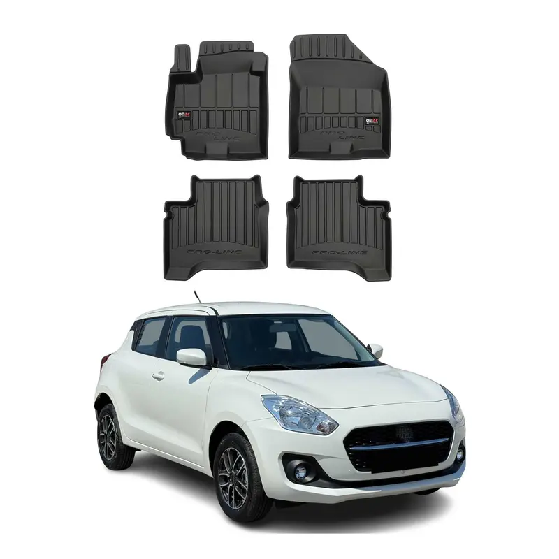 Tapis de Sol pour Suzuki Swift 2017-2024 Caoutchouc TPE Noir