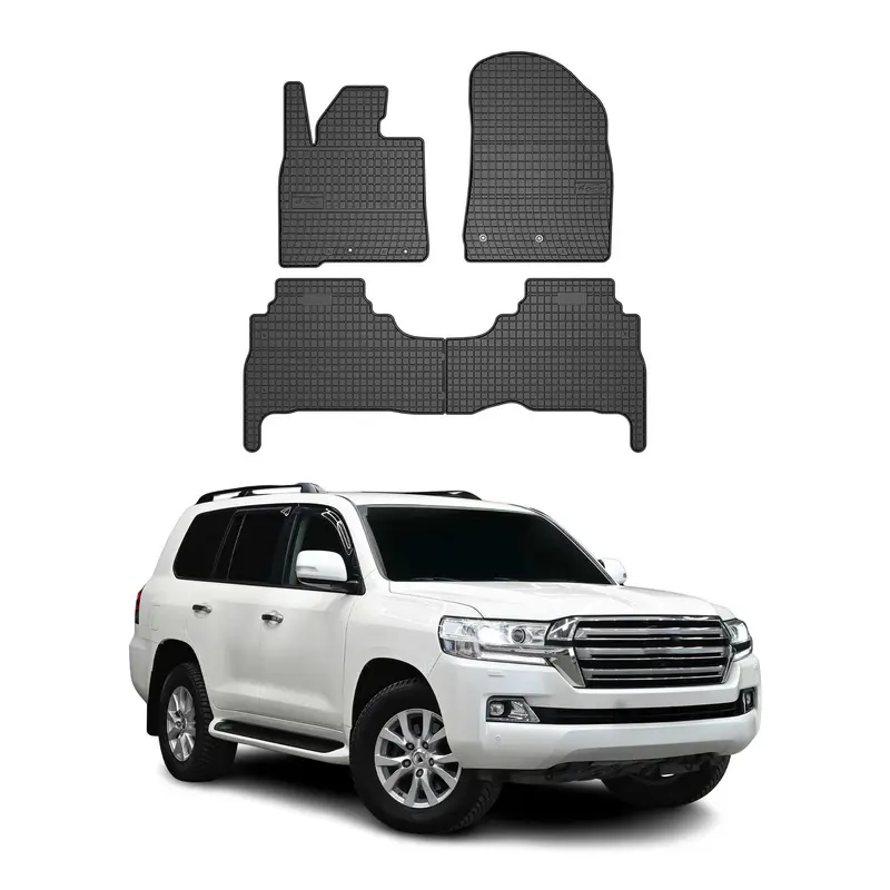 Tapis de Sol pour Toyota Land Cruiser 2015-2026 Caoutchouc Noir