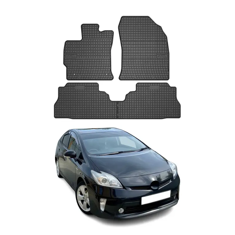 Tapis de Sol pour Toyota Prius 2011-2015 Caoutchouc Noir