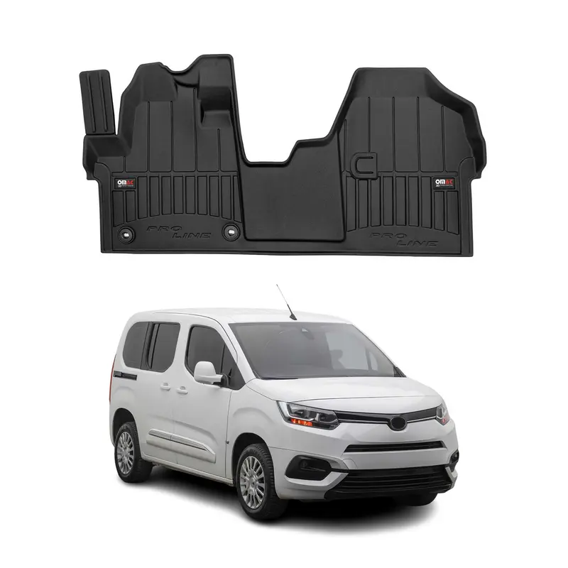Tapis de Sol pour Toyota Proace 2016-2026 Caoutchouc TPE Noir