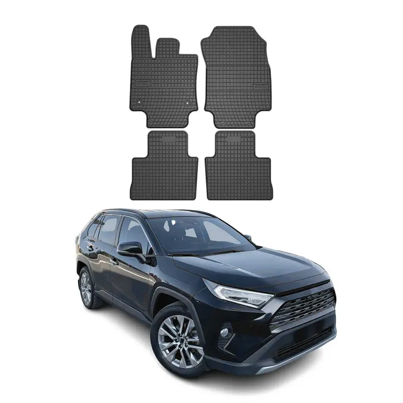 Tapis de Sol pour Toyota RAV4 2019-2025 Caoutchouc Noir